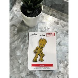 Hallmark Metal Marvel Comics Groot GOTG‎ Hanging Christmas Ornament New